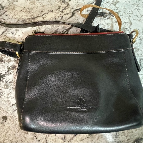 Dooney & Bourke Florentine Leather Allison Crossbody Bag Purse Black - Picture 6 of 10